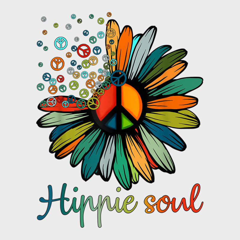 Daisy Peace Sign Hippie Soul Tshirt Flower Lovers Gifts Urban Hoodie by longCreatives | Teevron