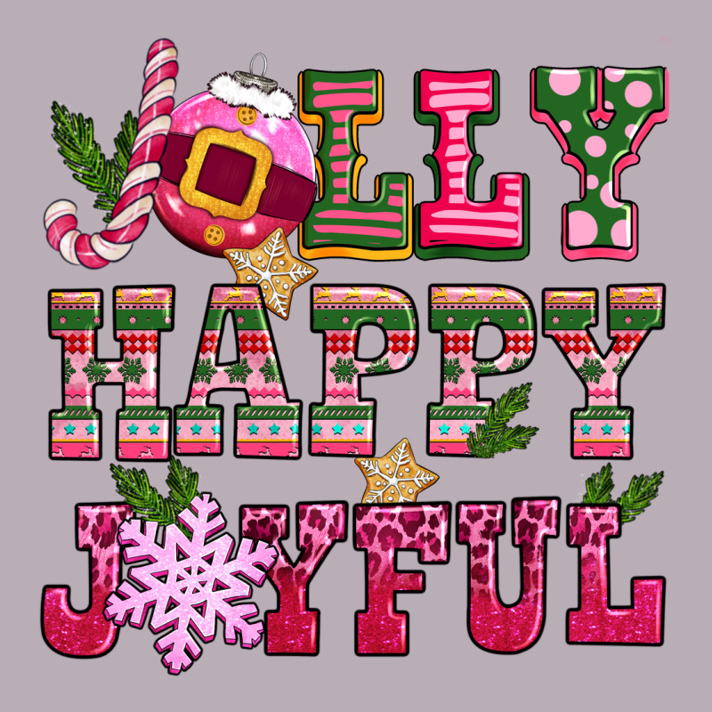 Jolly Happy Joyful Pink Christmas Vintage Tee by CowGirlArtShop | Teevron