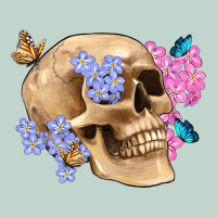 Skull Flora Butterfly Zipper Hoodie | Teevron