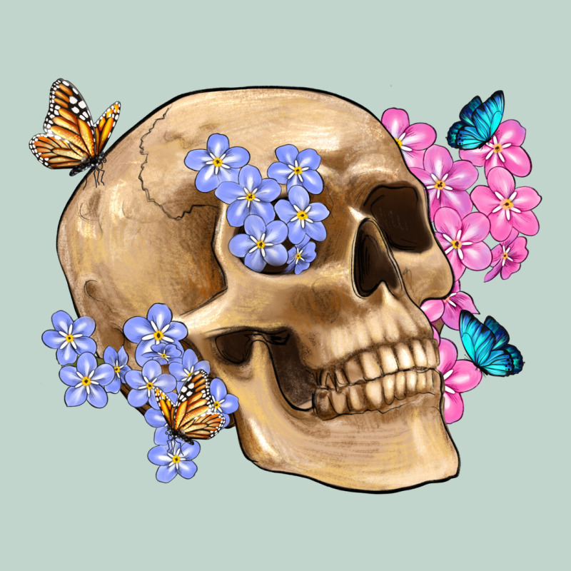 Skull Flora Butterfly Zipper Hoodie by Artiststas | Teevron