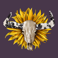 Cowhide Bull Skull And Sunflower Heavyweight Hoodie | Teevron