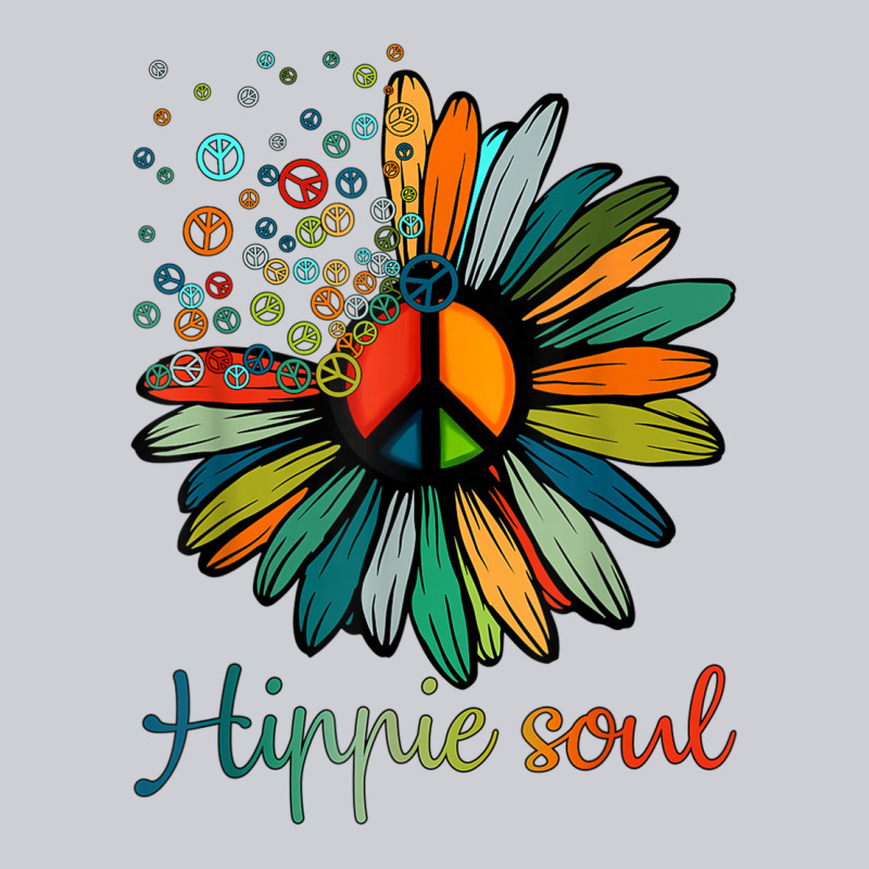 Daisy Peace Sign Hippie Soul Tshirt Flower Lovers Gifts Heavyweight Sweatshirt by longCreatives | Teevron