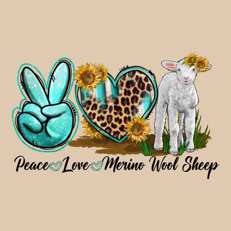 Peace Love Merino Wool Sheep Heavyweight Sweatshirt by LillyAllenDesigns | Teevron