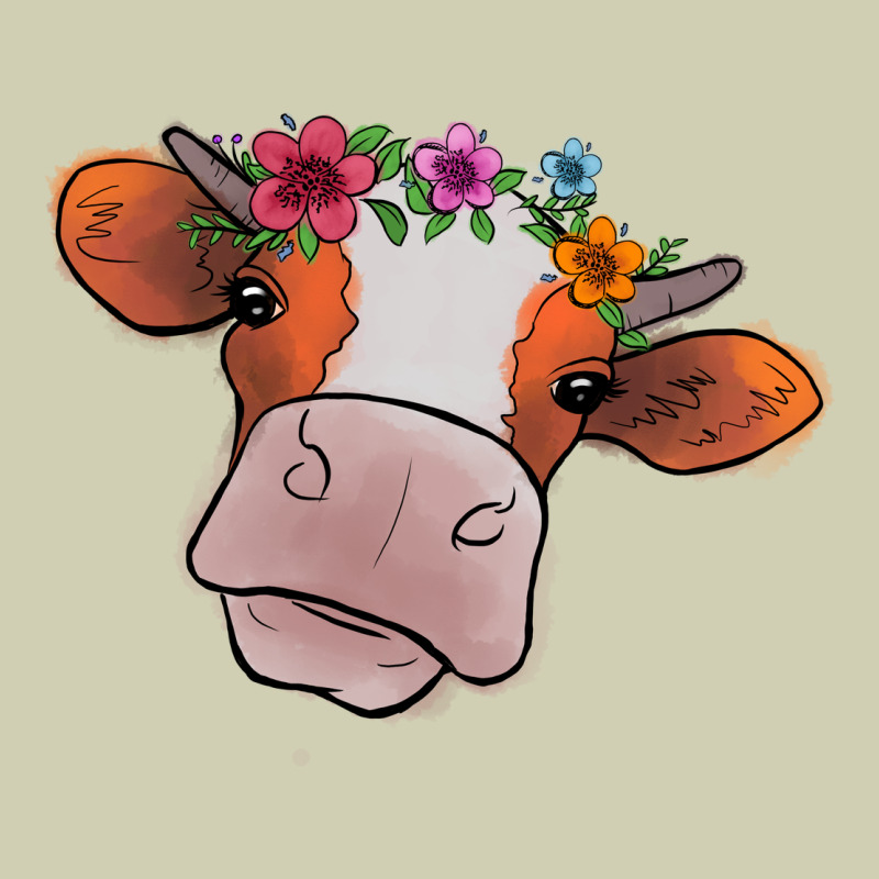 Cow With Flowers Heavy Core Tee by Bettercallsaul | Teevron