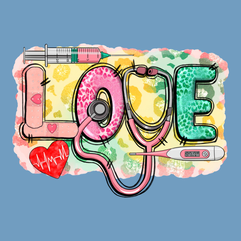 Love Nursing Leopard Background Urban Heavy Tee by CowGirlArtShop | Teevron