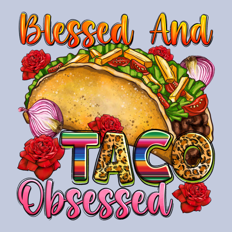Blessed And Taco Obsessed Mexico Long Sleeve Tee by FaDigitalArtStudio | Teevron
