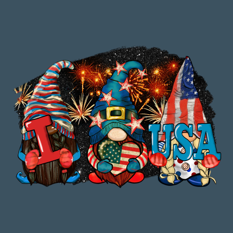 I Love Usa Gnomes 4th Of July Urban Heavy Tee by CowGirlArtShop | Teevron