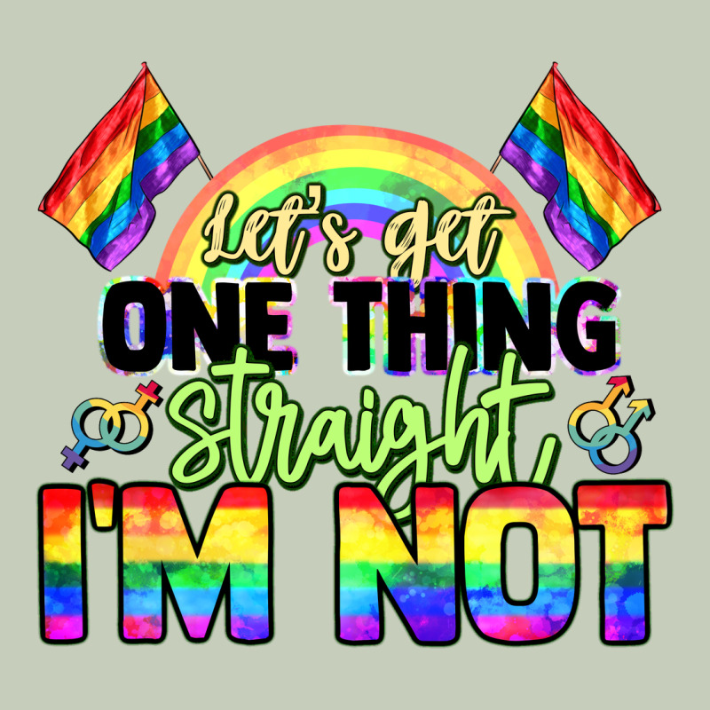 Let's Get One Thing Straight I'm Not Pride Lgbtq+ Ladies Tee by NancyCooperArtShop | Teevron