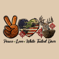 Peace Love White Tailed Deer Heavyweight Sweatshirt | Teevron