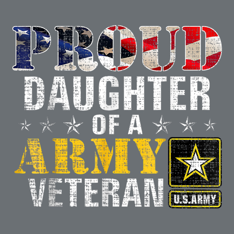 Proud Daughter Of A Army Veteran American Flag Military Gift Premium Hoodie by longCreatives | Teevron