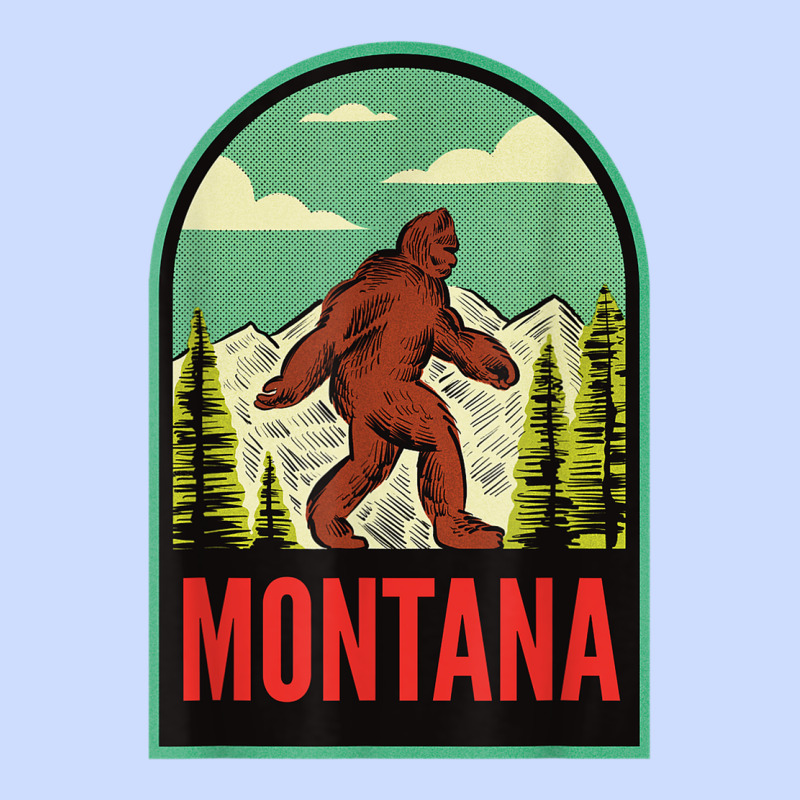 Montana Vintage Bigfoot Travel Urban Heavy Tee by longCreatives | Teevron