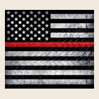 Thin Red Line American Flag Metal Floor Zipper Hoodie | Teevron