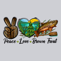 Peace Love Brown Trout Heavyweight Sweatshirt | Teevron