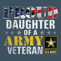 Proud Daughter Of A Army Veteran American Flag Military Gift Urban Heavy Tee | Teevron