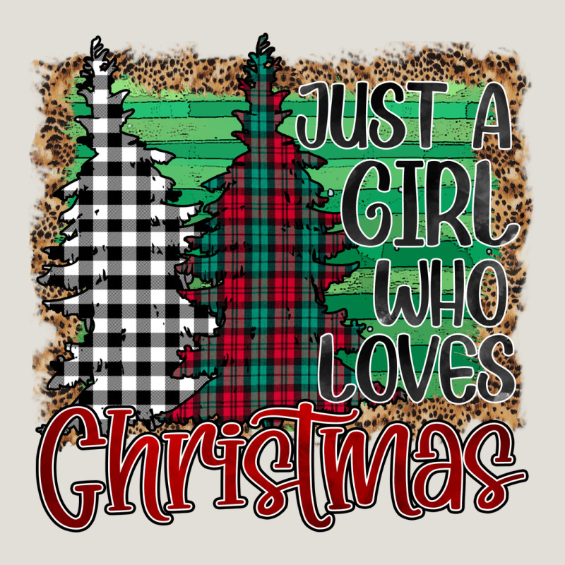 Womens Just A Girl Who Loves Christmas Funny Heavy Core Tee by Bettercallsaul | Teevron