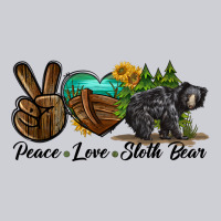 Peace Love Sloth Bear Heavyweight Sweatshirt | Teevron