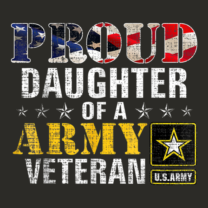 Proud Daughter Of A Army Veteran American Flag Military Gift Heavy Core Tee by longCreatives | Teevron