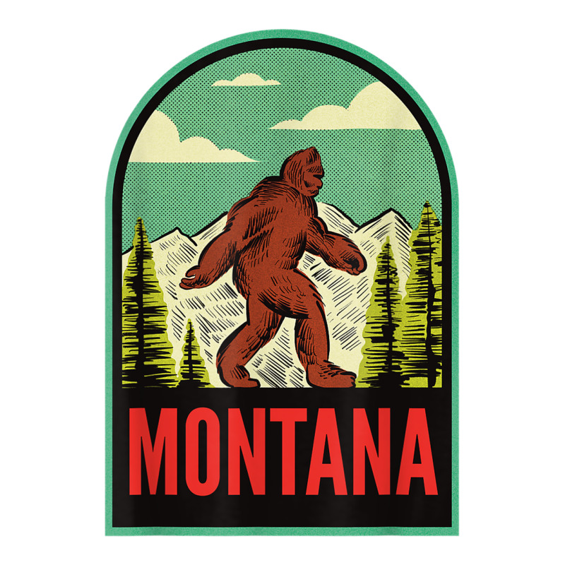 Montana Vintage Bigfoot Travel Premium Tee by longCreatives | Teevron