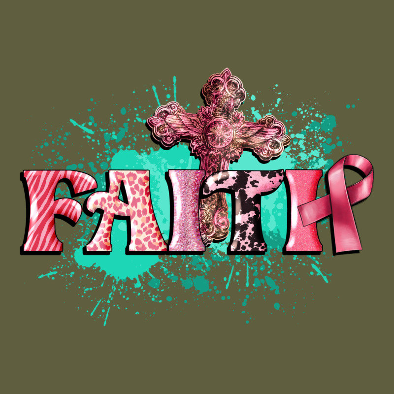 Faith Breast Cancer Vintage Tee by CowGirlArtShop | Teevron