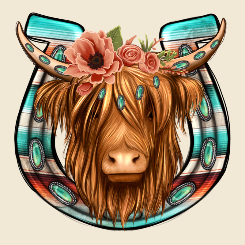 Highland Cow Serape Floral Headband Horseshoe Premium Tee by Jasminsmagicworld | Teevron