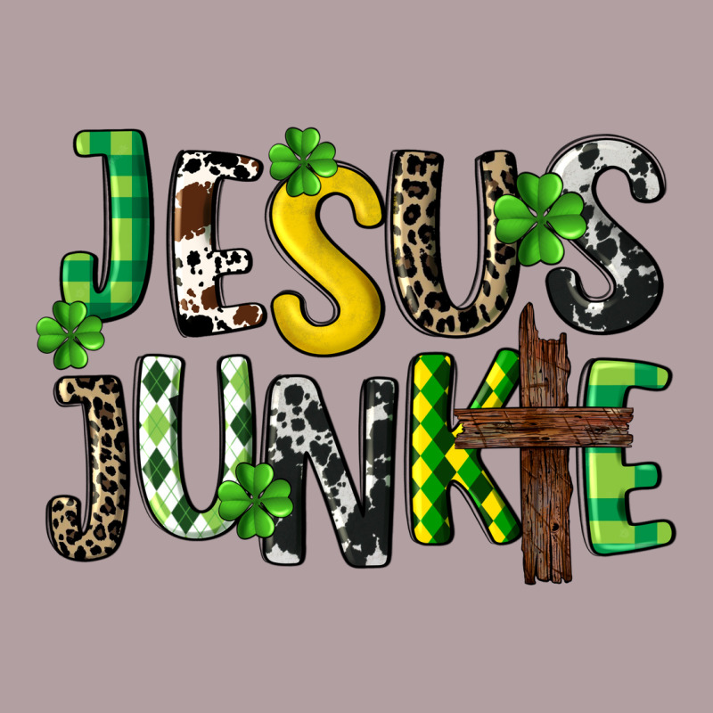 Jesus Junkie St. Patrick's Vintage Hoodie by CowGirlArtShop | Teevron