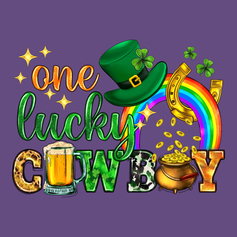 One Lucky Cowboy St. Patricks Day Vintage Hoodie by HowdyJamesFarm | Teevron