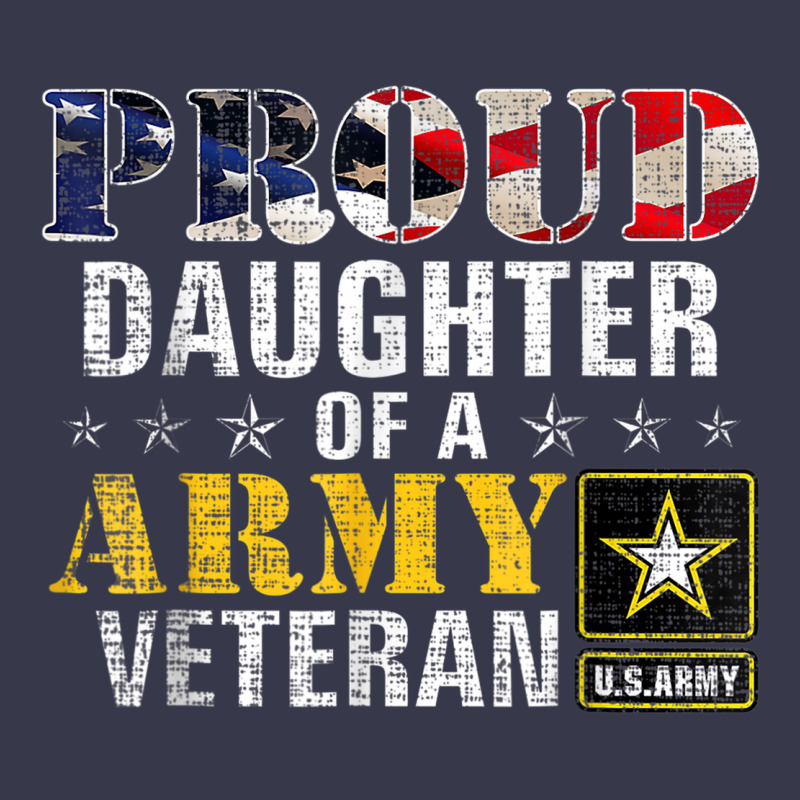 Proud Daughter Of A Army Veteran American Flag Military Gift Long Sleeve Tee by longCreatives | Teevron