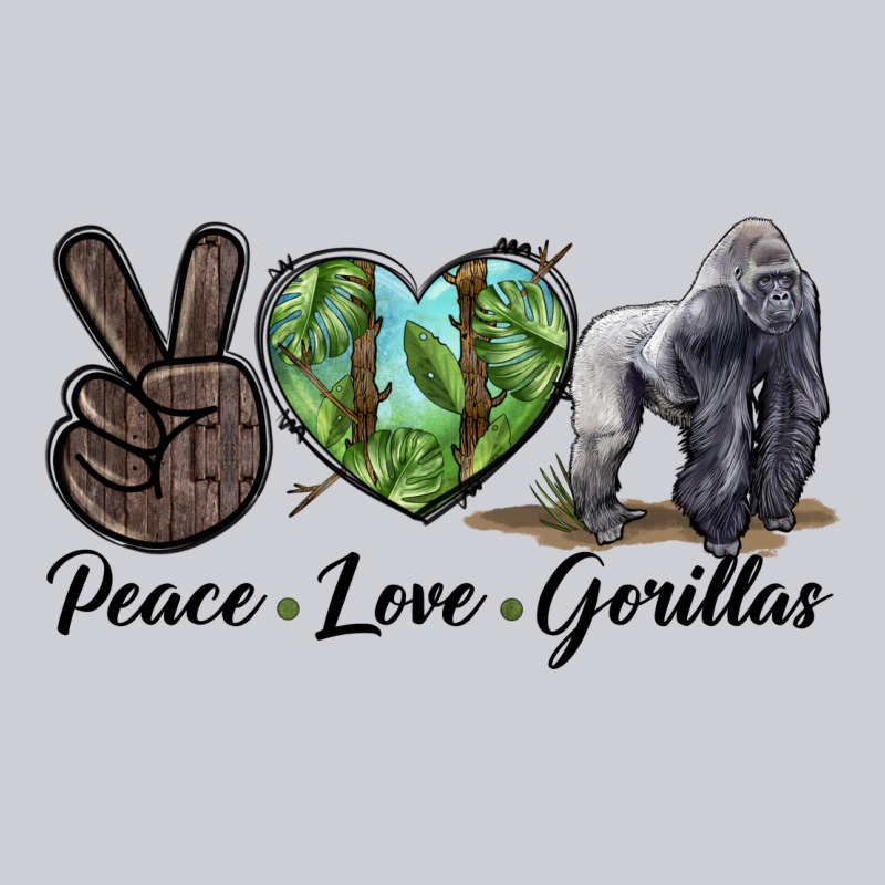Peace Love Gorillas Heavyweight Sweatshirt by LillyAllenDesigns | Teevron