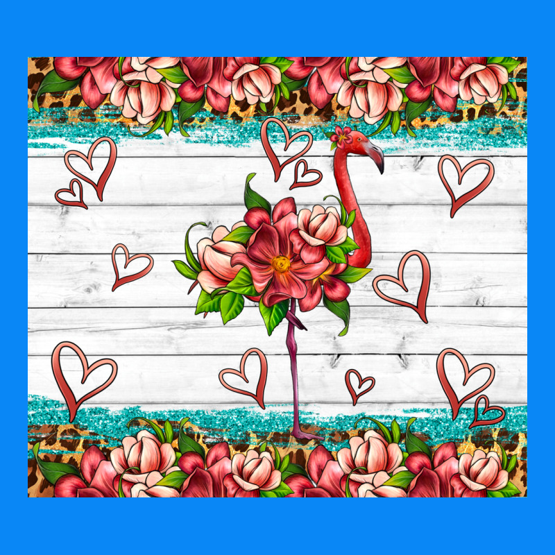 Flamingo With Tropical Flowers Zipper Hoodie by Artiststas | Teevron