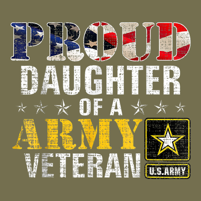 Proud Daughter Of A Army Veteran American Flag Military Gift Vintage Hoodie by longCreatives | Teevron