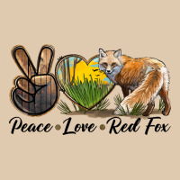 Peace Love Red Fox Heavyweight Sweatshirt | Teevron