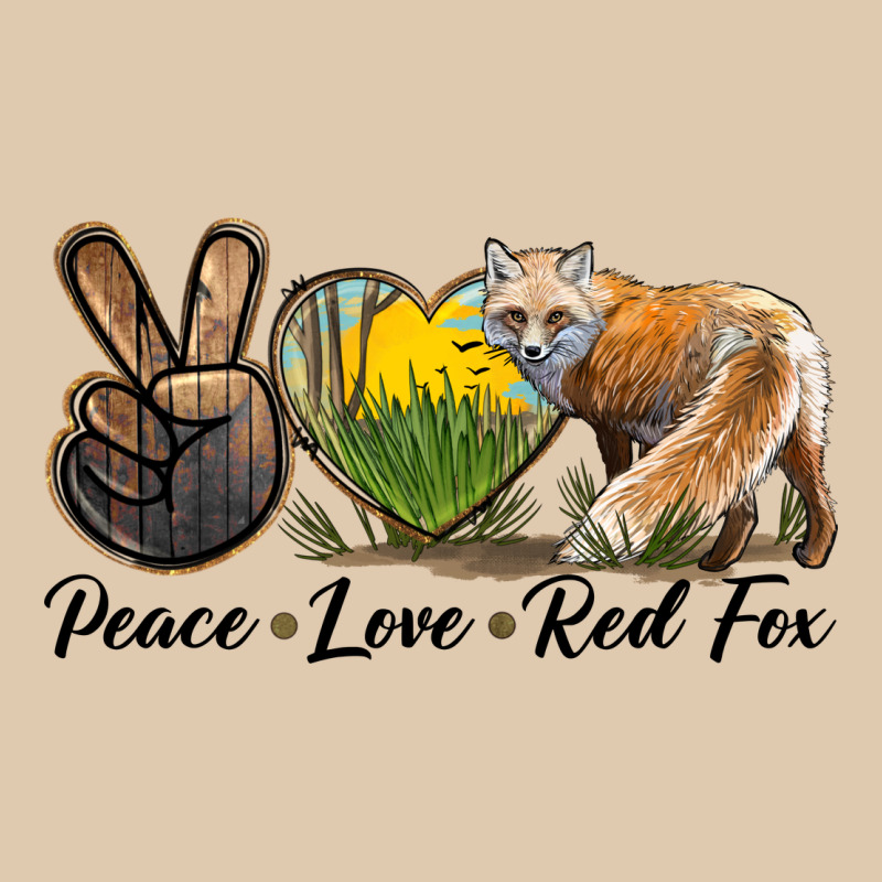 Peace Love Red Fox Heavyweight Sweatshirt by LillyAllenDesigns | Teevron