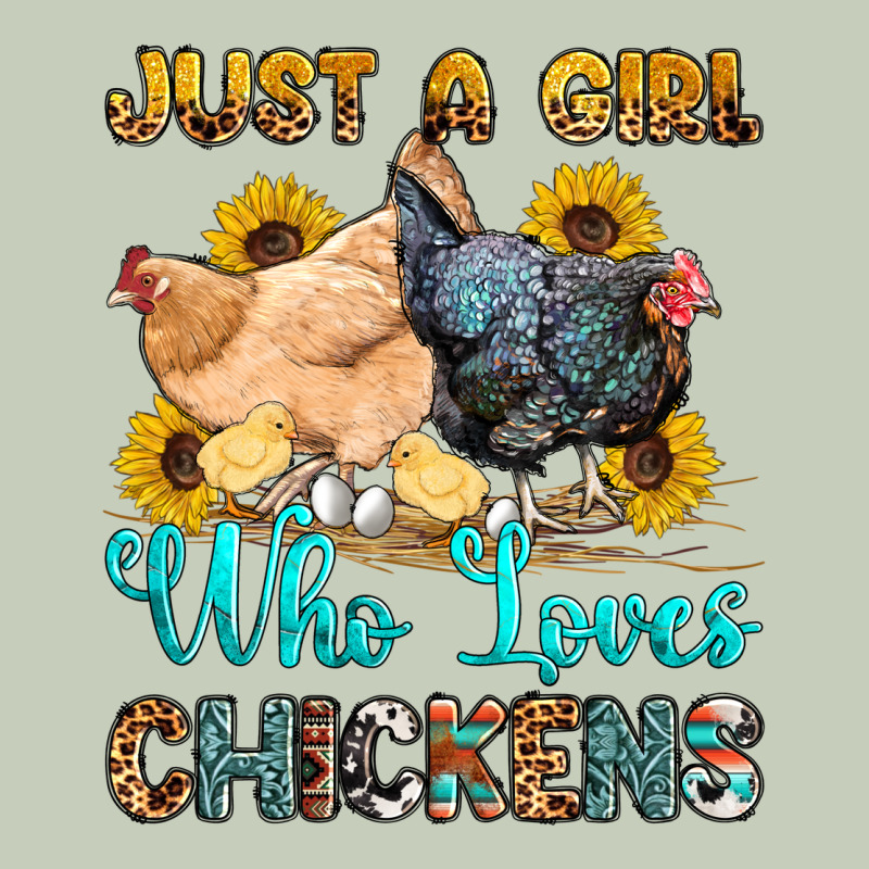 Just A Girl Who Loves Chickens Long Sleeve Tee by OliviaCreatesArt | Teevron