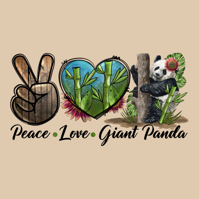 Peace Love Giant Panda Heavyweight Sweatshirt by LillyAllenDesigns | Teevron