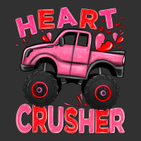 Heart Crusher Pink Monster Truck Valentine's Day Urban Heavy Tee | Teevron