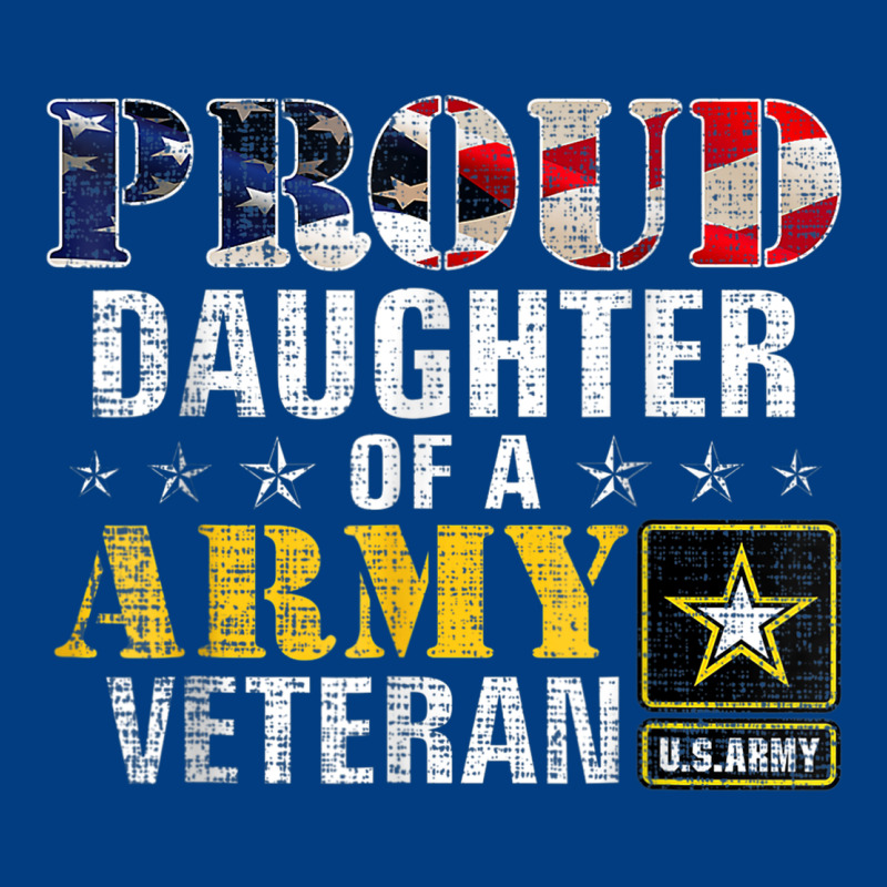 Proud Daughter Of A Army Veteran American Flag Military Gift Premium Sweatshirt by longCreatives | Teevron