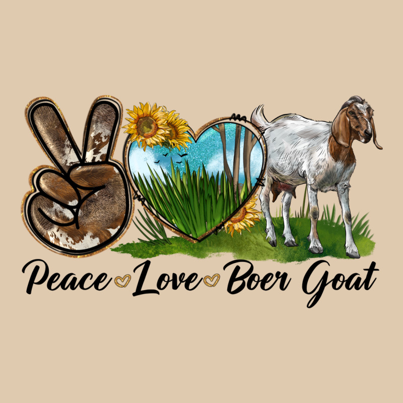 Peace Love Boer Goat Heavyweight Sweatshirt by LillyAllenDesigns | Teevron