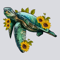 Sea Turtle With Sunflowers Zipper Hoodie | Teevron