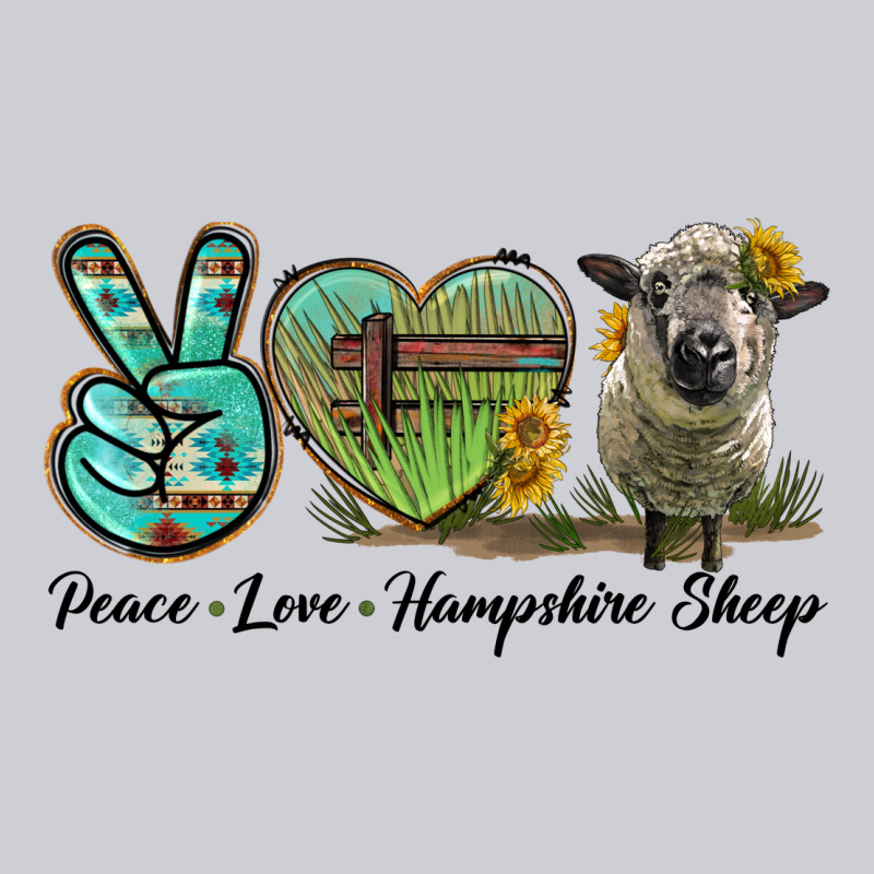 Peace Love Hampshire Sheep Heavyweight Sweatshirt by LillyAllenDesigns | Teevron