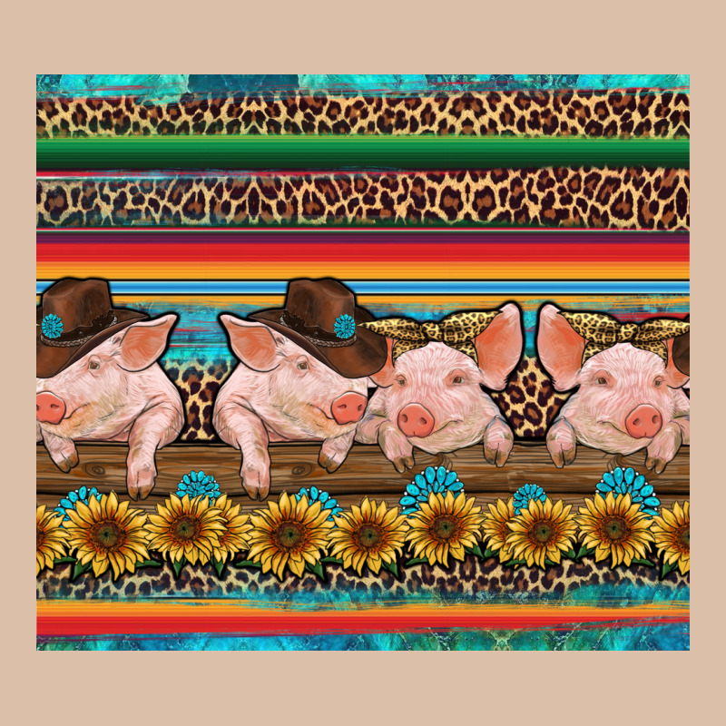 Western Serape Pigs Urban Heavy Tee by RanaPortraitStore | Teevron