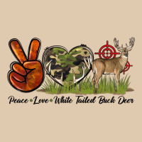 Peace Love White Tailed Buck Deer Heavyweight Sweatshirt | Teevron