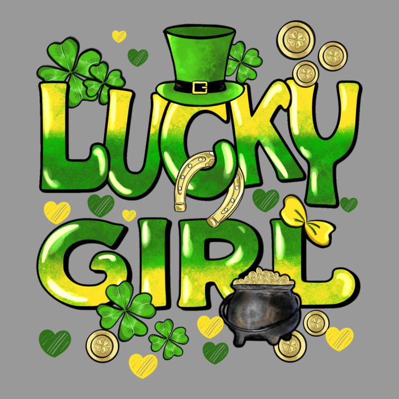 Lucky Girl St. Patricks Day Vintage Hoodie by HowdyJamesFarm | Teevron