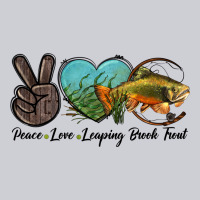 Peace Love Leaping Brook Trout Heavyweight Sweatshirt | Teevron
