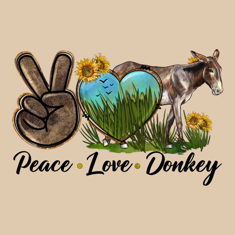Peace Love Donkey Heavyweight Sweatshirt by LillyAllenDesigns | Teevron