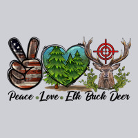 Peace Love Elk Buck Deer Heavyweight Sweatshirt | Teevron