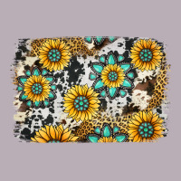Gemstone Sunflower Cowhide Background Vintage Tee | Teevron
