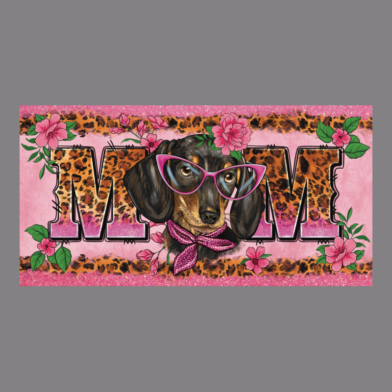 Danchshund Mom License Plate Template Heavyweight Hoodie by BarkalooDesign | Teevron