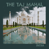 India Agra Taj Mahal Mausoleum Travel Tourist Premium Hoodie | Teevron