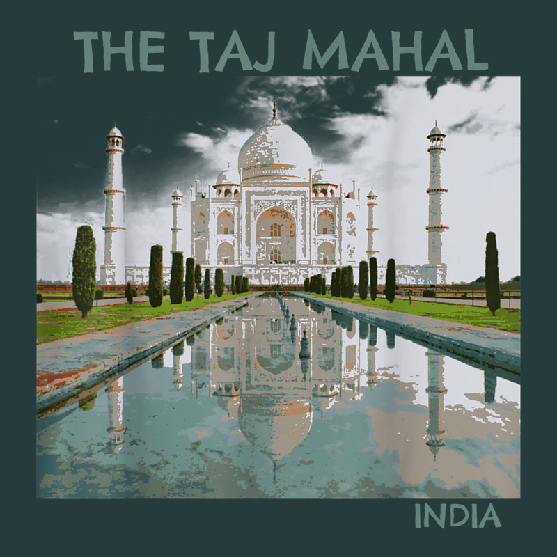 India Agra Taj Mahal Mausoleum Travel Tourist Premium Hoodie by longCreatives | Teevron