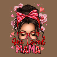 One Loved Mama Messy Bun Premium Tee | Teevron